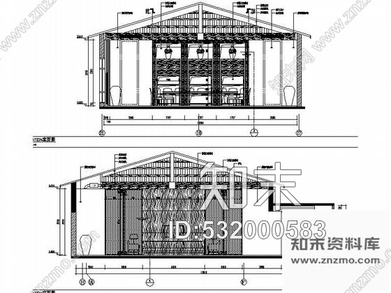 施工图原创浪漫小资时尚多主题餐厅室内施工图含高清效果图cad施工图下载【ID:532000583】