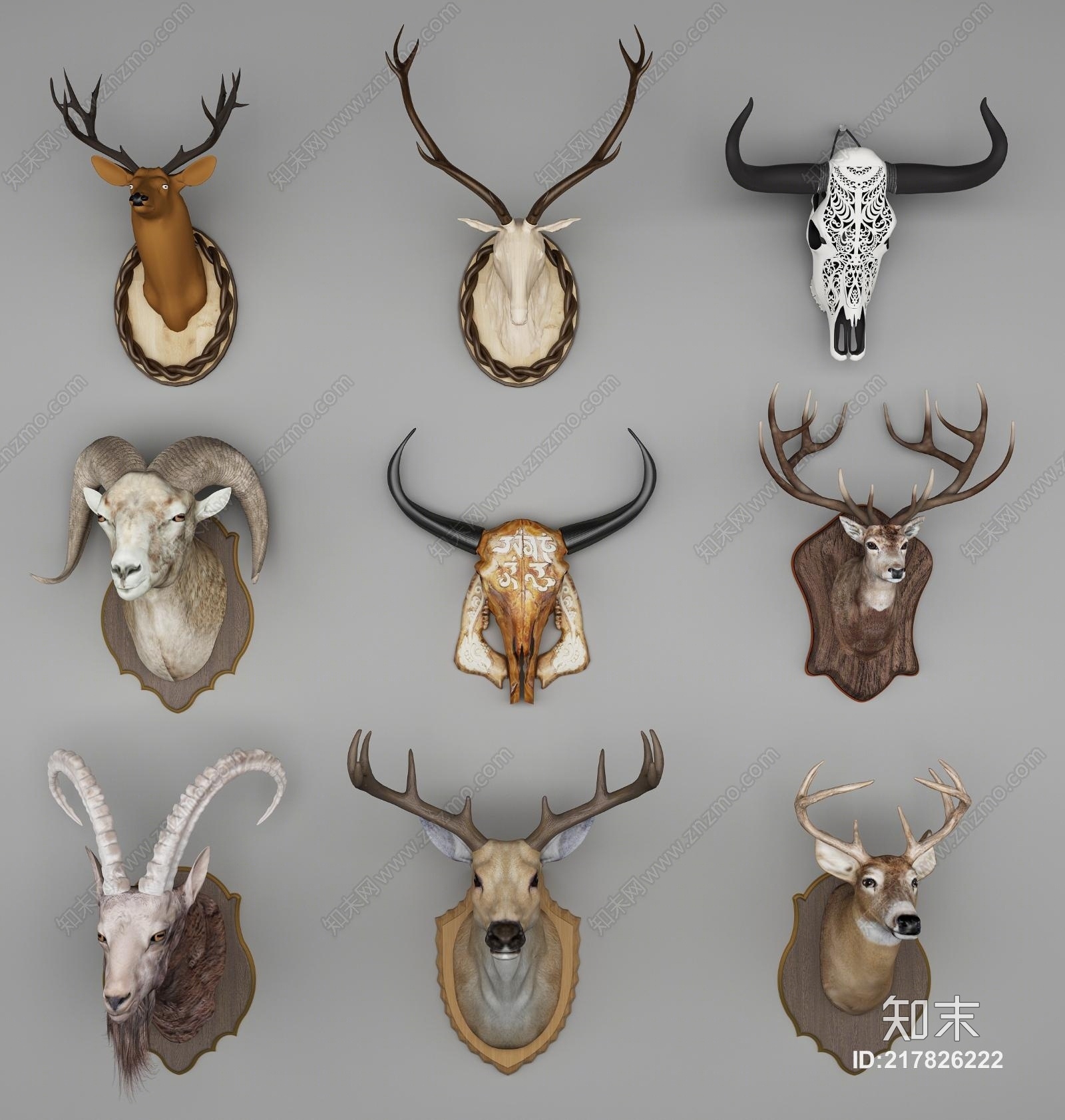 印花矢量图动物鹿头艺术效果水彩免费图片素材-编号06363517-图行天下