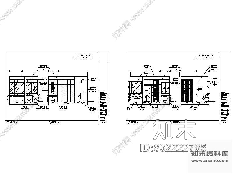 图块/节点卫浴立面图cad施工图下载【ID:832222785】