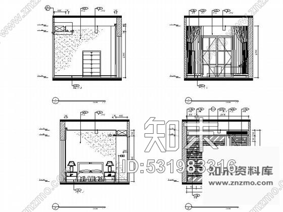 施工图武汉三层住宅别墅现代风格室内设计施工图cad施工图下载【ID:531983316】