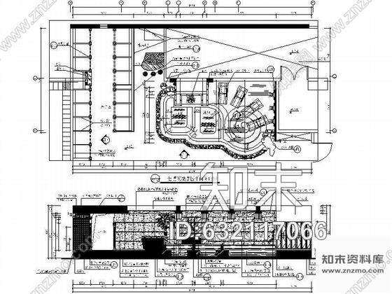 施工图深圳大型洗浴空间男宾桑拿区装修图cad施工图下载【ID:632117066】