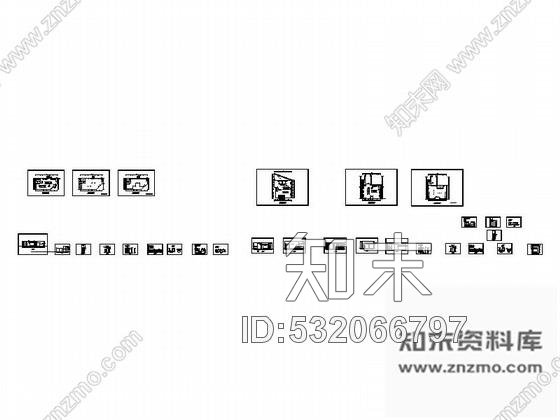 施工图南京两套现代简约风格百货服装专卖店装修施工图cad施工图下载【ID:532066797】