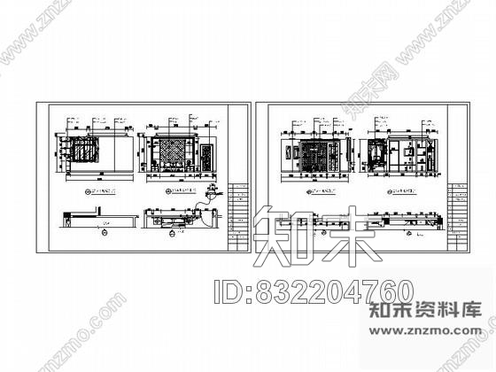 图块/节点别墅主人房立面图cad施工图下载【ID:832204760】