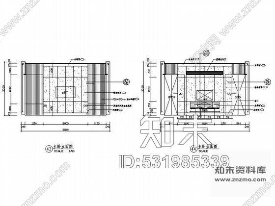 施工图上海浦东新区现代双层别墅装修图cad施工图下载【ID:531985339】