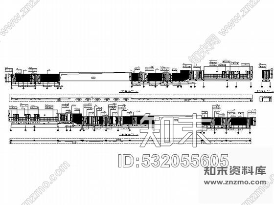 施工图酒店内过道装修图含效果cad施工图下载【ID:532055605】