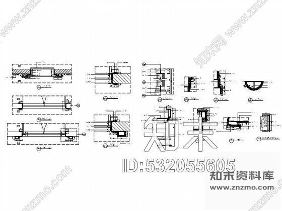 施工图酒店内过道装修图含效果cad施工图下载【ID:532055605】