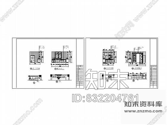 图块/节点别墅厨房立面图cad施工图下载【ID:832204761】