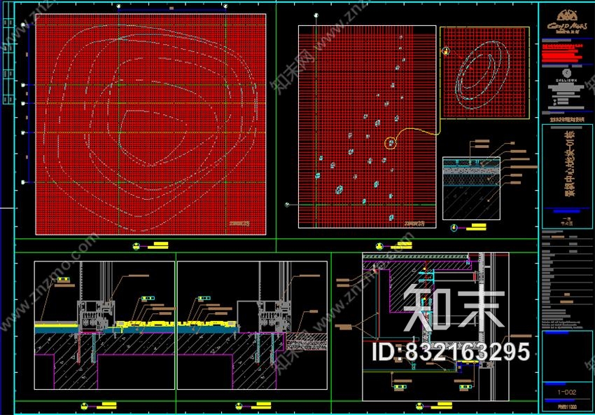 凯里森南京江宁景枫KINGMO购物中心施工图金螳螂深化20151110cad施工图下载【ID:832163295】