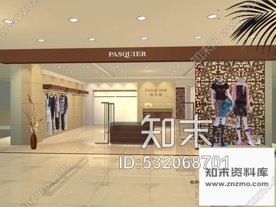 施工图某服装专卖店设计方案cad施工图下载【ID:532068701】