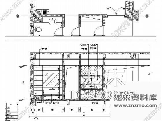 施工图现代办公楼餐厅大包间装修图含效果施工图下载【ID:532006587】