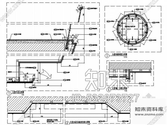 施工图江苏某精品小区售楼处室内装修施工图cad施工图下载【ID:532073727】