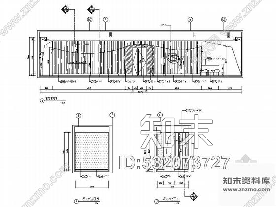 施工图江苏某精品小区售楼处室内装修施工图cad施工图下载【ID:532073727】