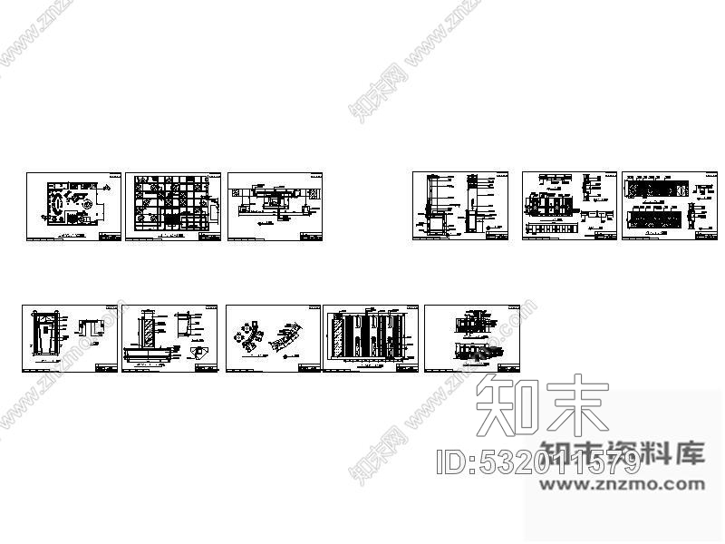 施工图某休闲酒店自助餐厅施工图cad施工图下载【ID:532011579】