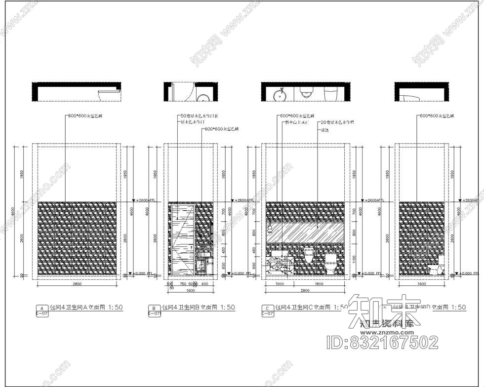 3000多平方米的足浴保健中心室内装修施工图含实景松山行足道施工图下载【ID:832167502】