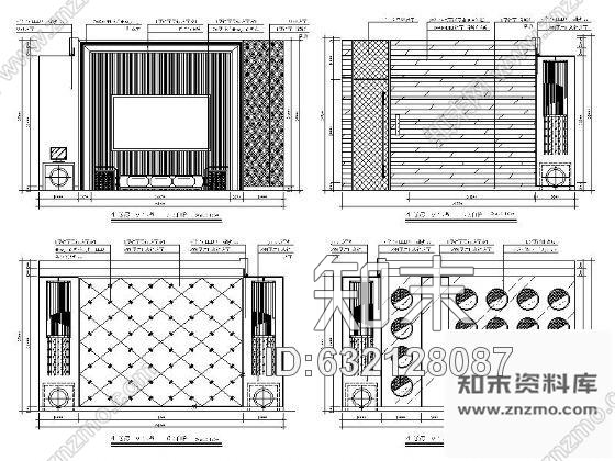 施工图温州新南亚KTV室内装修图含实景cad施工图下载【ID:632128087】