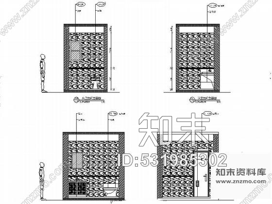 施工图陕西186平米现代住宅别墅装修设计施工图含效果cad施工图下载【ID:531985302】