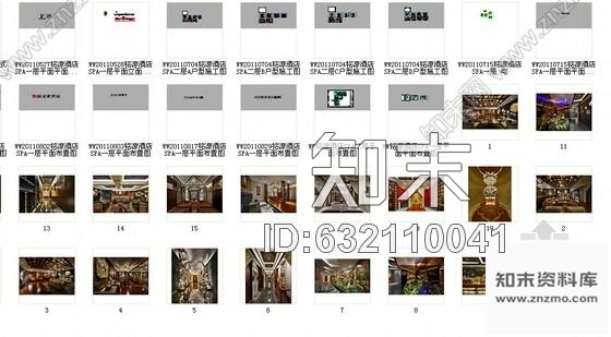 施工图福州泰式会所SPA设计装饰CAD施工图含效果图cad施工图下载【ID:632110041】