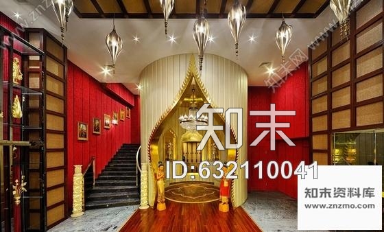 施工图福州泰式会所SPA设计装饰CAD施工图含效果图cad施工图下载【ID:632110041】