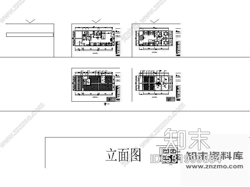 施工图122㎡快餐厅装修方案cad施工图下载【ID:531999584】