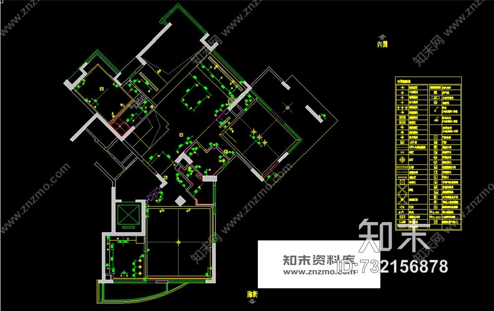 高文安—广州凯旋新世界复式户型样板间CAD施工图cad施工图下载【ID:732156878】