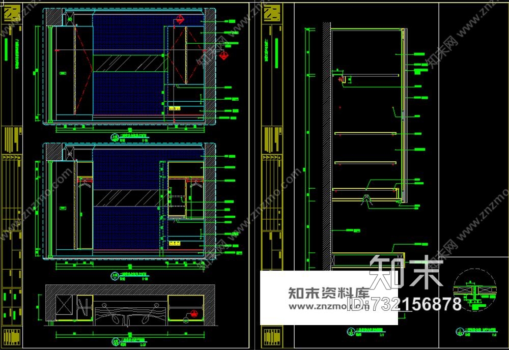 高文安—广州凯旋新世界复式户型样板间CAD施工图cad施工图下载【ID:732156878】