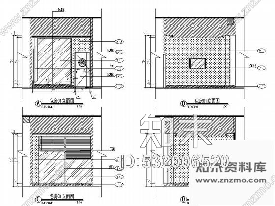 施工图湖南现代时尚风格西餐厅装修施工图cad施工图下载【ID:532006520】