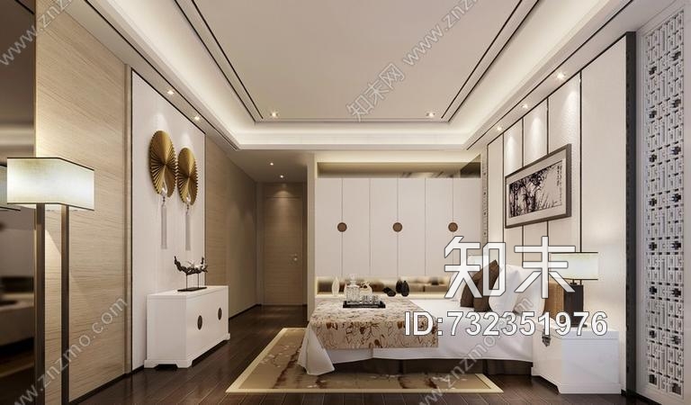 中式样板房施工图cad施工图下载【ID:732351976】