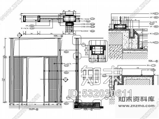 施工图浙江度假酒店餐厅室内装修CAD施工图含效果施工图下载【ID:532030611】