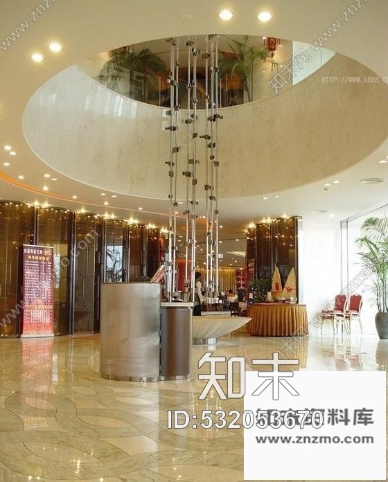 施工图某知名酒店大堂室内装修图含实景cad施工图下载【ID:532053670】