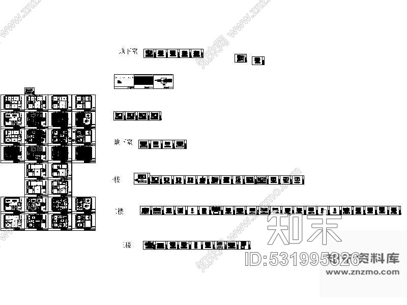 施工图三层豪宅别墅施工图cad施工图下载【ID:531995326】