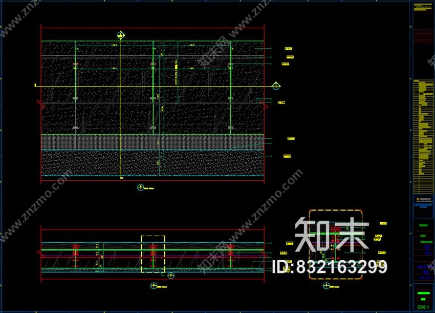 深圳中心项目CAD施工图+效果图cad施工图下载【ID:832163299】