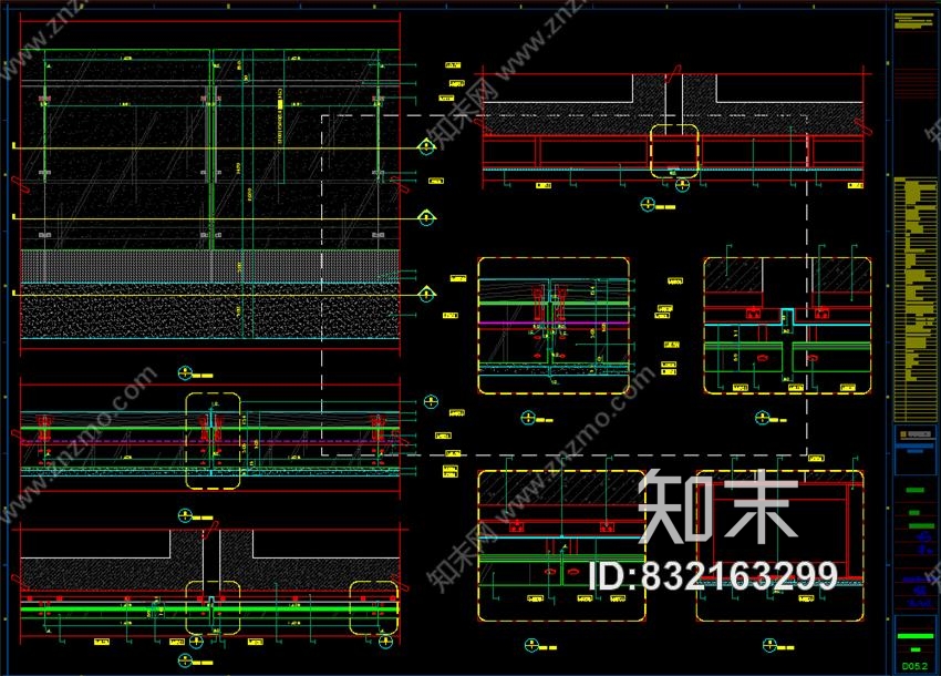 深圳中心项目CAD施工图+效果图cad施工图下载【ID:832163299】
