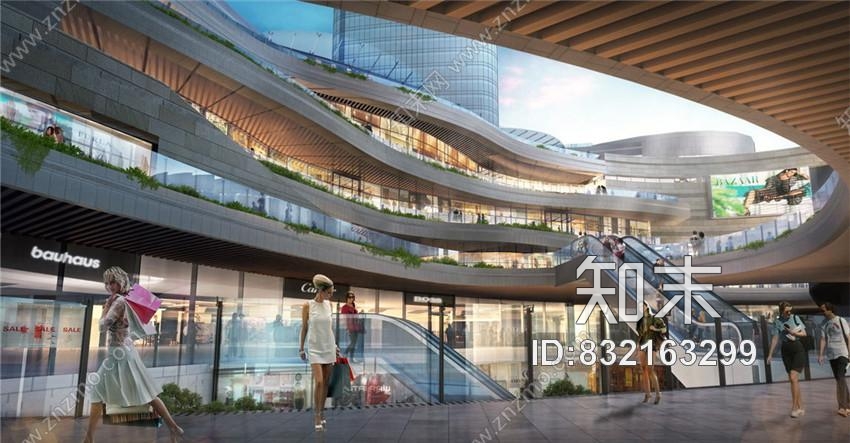 深圳中心项目CAD施工图+效果图cad施工图下载【ID:832163299】