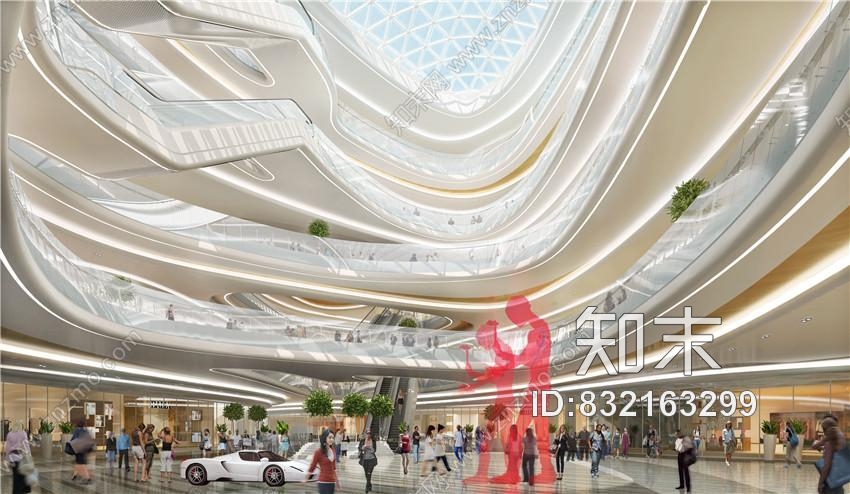 深圳中心项目CAD施工图+效果图cad施工图下载【ID:832163299】