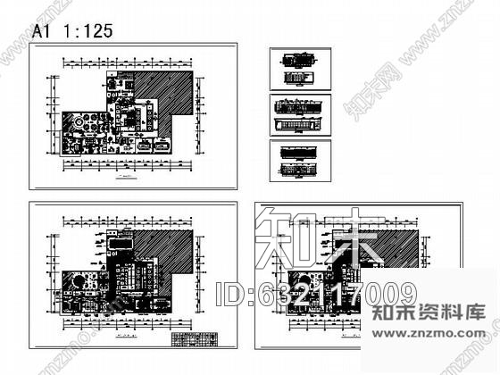 施工图郑州精品时尚会所走廊装修图cad施工图下载【ID:632117009】