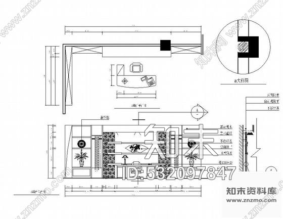 施工图某办公室设计装修图cad施工图下载【ID:532097847】