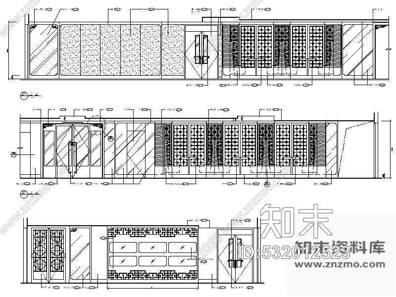 施工图澳门奢华酒店中餐厅设计图含效果cad施工图下载【ID:532012523】