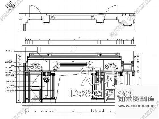 图块/节点豪华住宅餐厅设计立面图cad施工图下载【ID:832191794】