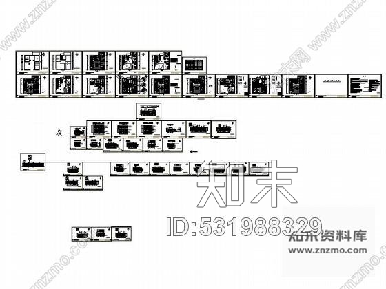 施工图武汉双层精致小别墅室内装修图施工图下载【ID:531988329】