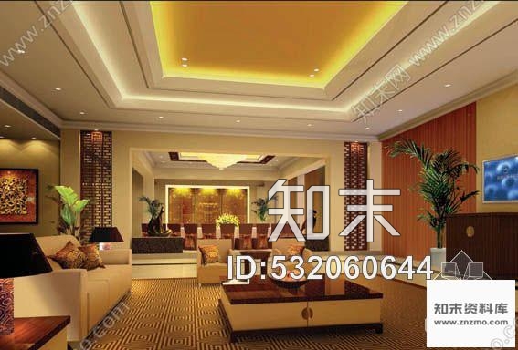 施工图某五星大酒店二层装修图(含效果)cad施工图下载【ID:532060644】