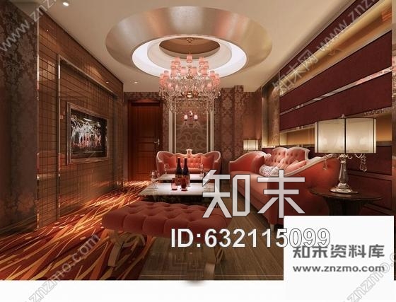 施工图福建豪华国际音乐会所包厢装修图含效果cad施工图下载【ID:632115099】