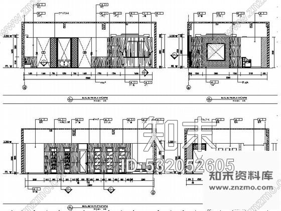 施工图安徽国际酒店雪茄吧室内装修图cad施工图下载【ID:532052605】