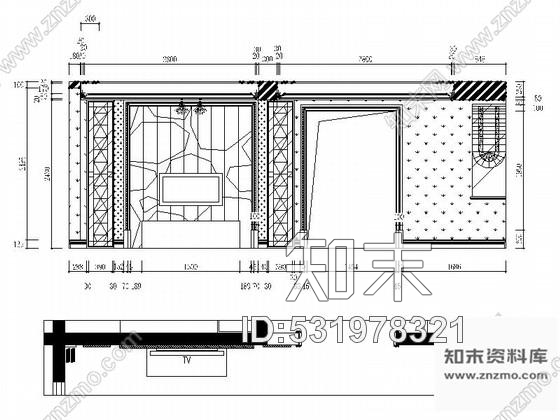 施工图时尚简约现代两层小别墅室内装修设计施工图含效果cad施工图下载【ID:531978321】