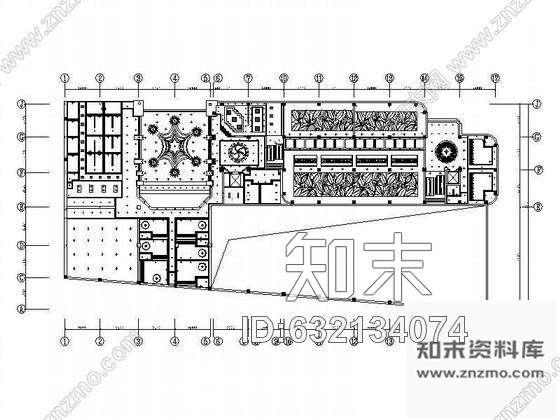 施工图北京某俱乐部装修图(平面)cad施工图下载【ID:632134074】