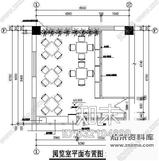 施工图某办公室装修图cad施工图下载【ID:532104899】