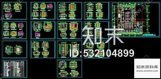 施工图某办公室装修图cad施工图下载【ID:532104899】