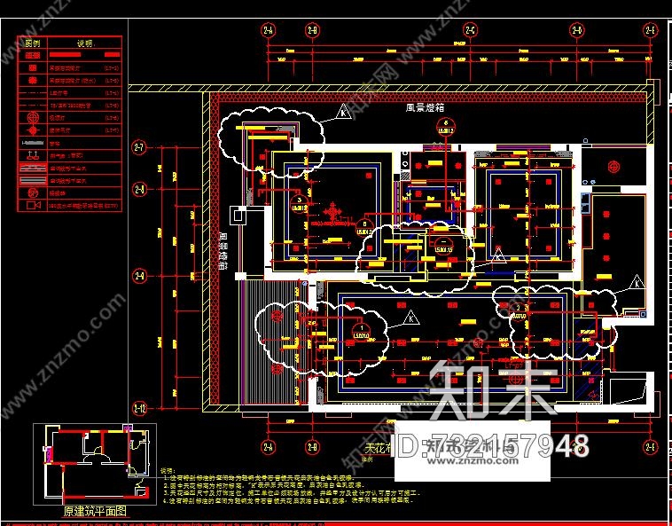 88平方的样板间施工图cad施工图下载【ID:732157948】