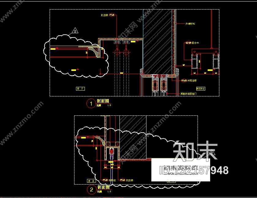 88平方的样板间施工图cad施工图下载【ID:732157948】