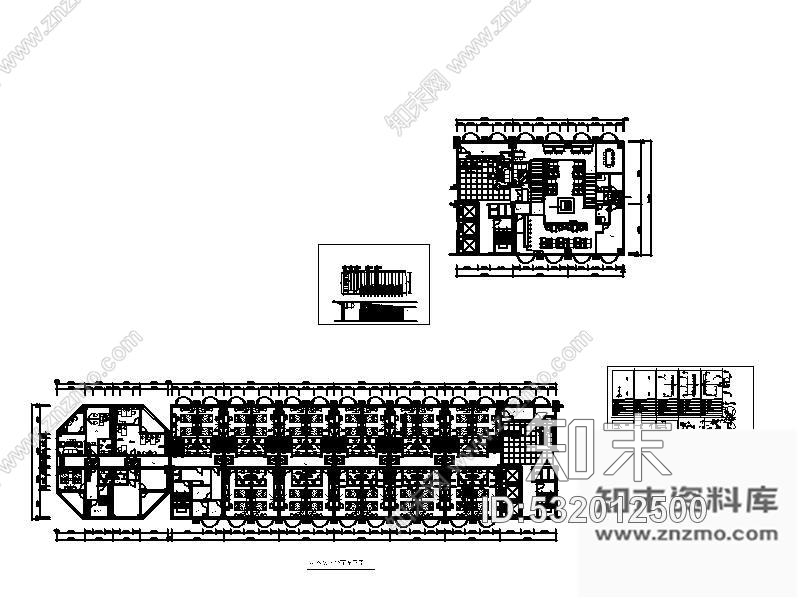 施工图某西餐酒廊客房部装修图(含效果)cad施工图下载【ID:532012500】