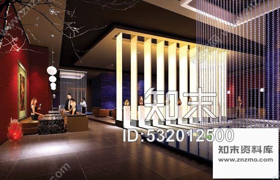 施工图某西餐酒廊客房部装修图(含效果)cad施工图下载【ID:532012500】